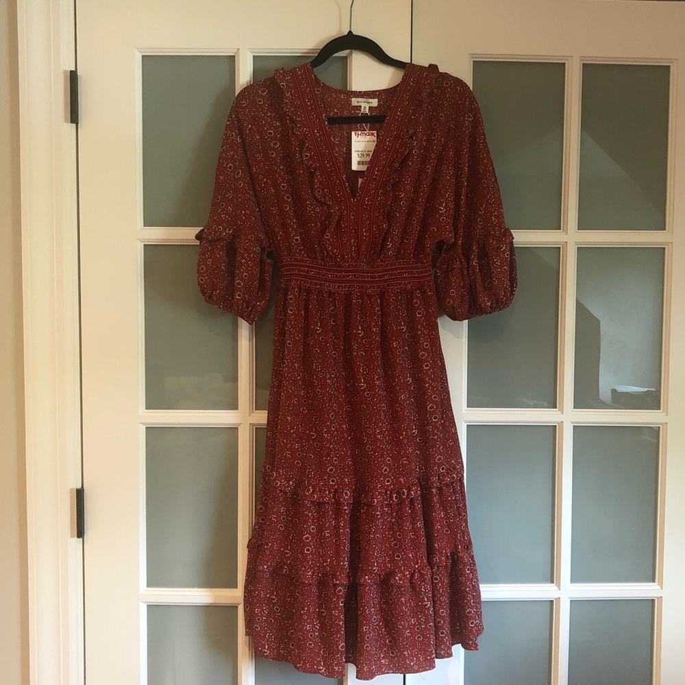Floral boho dress